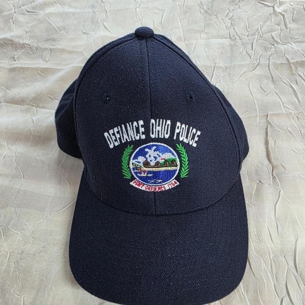 Pacific Headwear Defiance Ohio Police Chaplain Hat Navy Blue Pro Model 801F L-XL